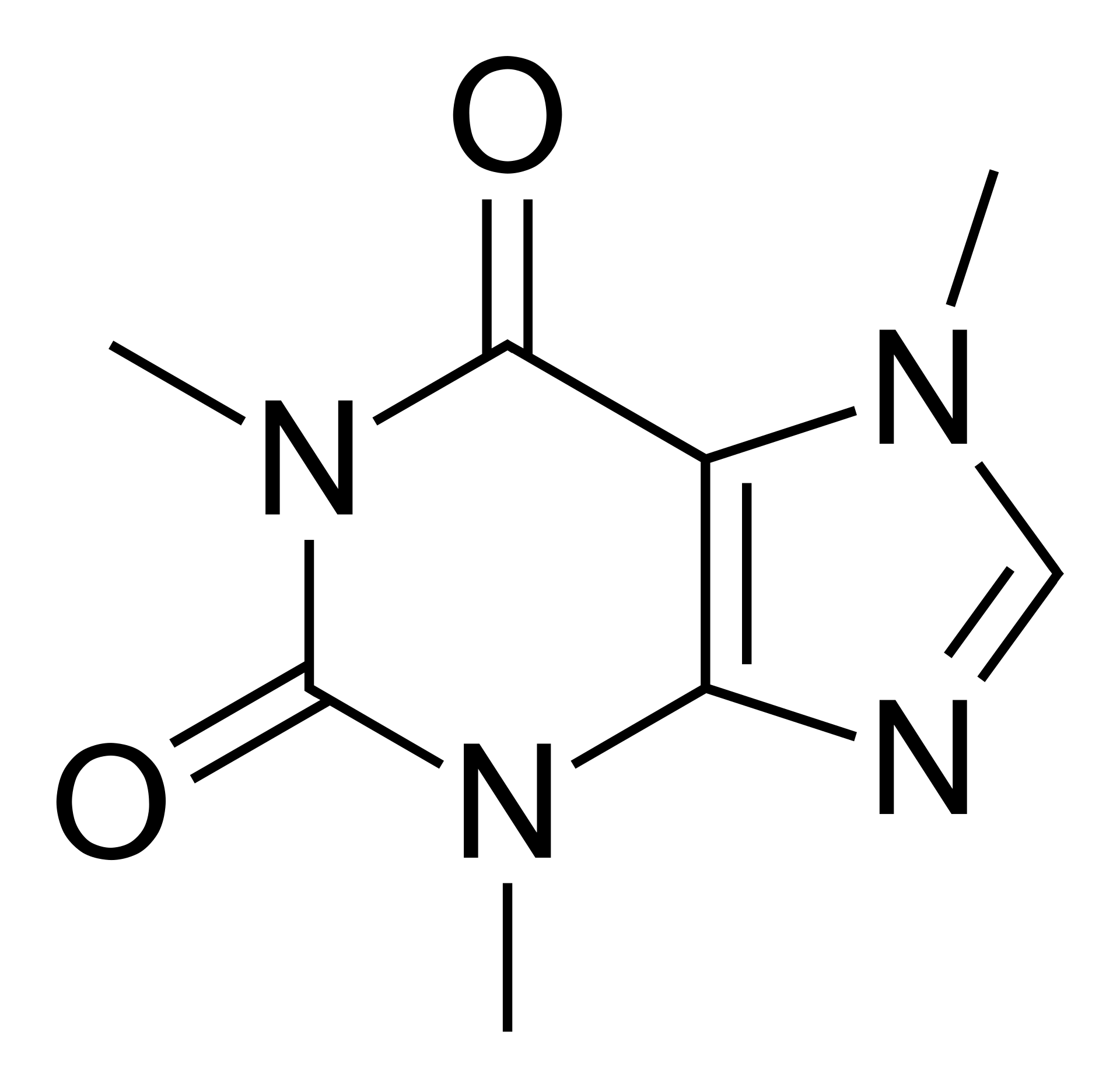 Caffeine molecular structure